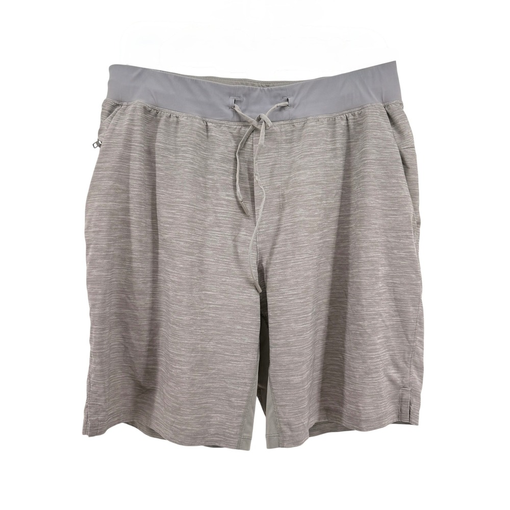 Lululemon T.H.E Athletic Shorts Mens XL Pre-Owned 9" Gray Lined LM7ALAS Sporty